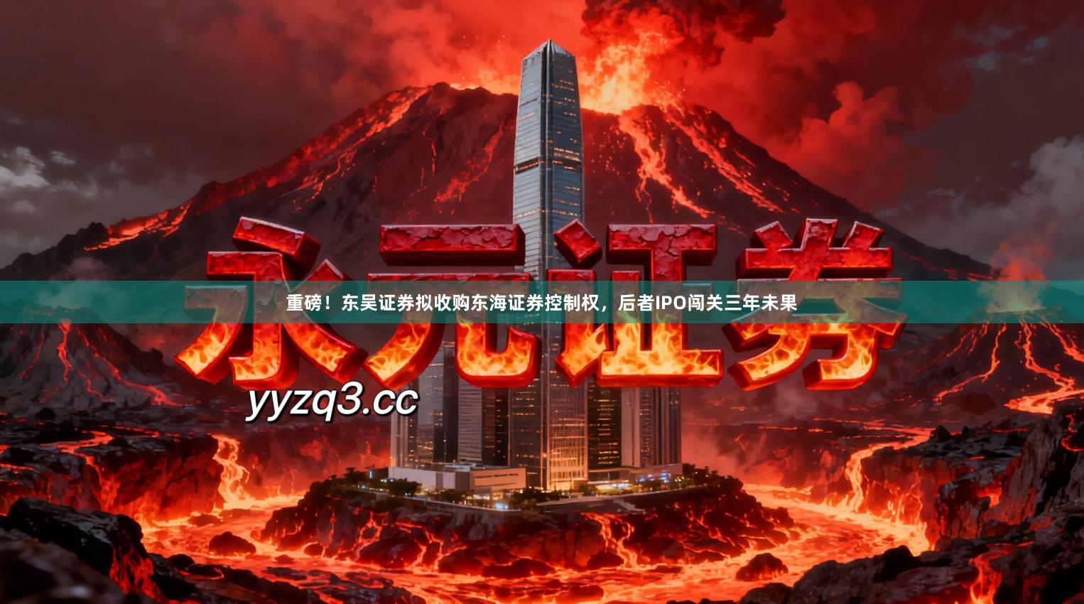 重磅！东吴证券拟收购东海证券控制权，后者IPO闯关三年未果